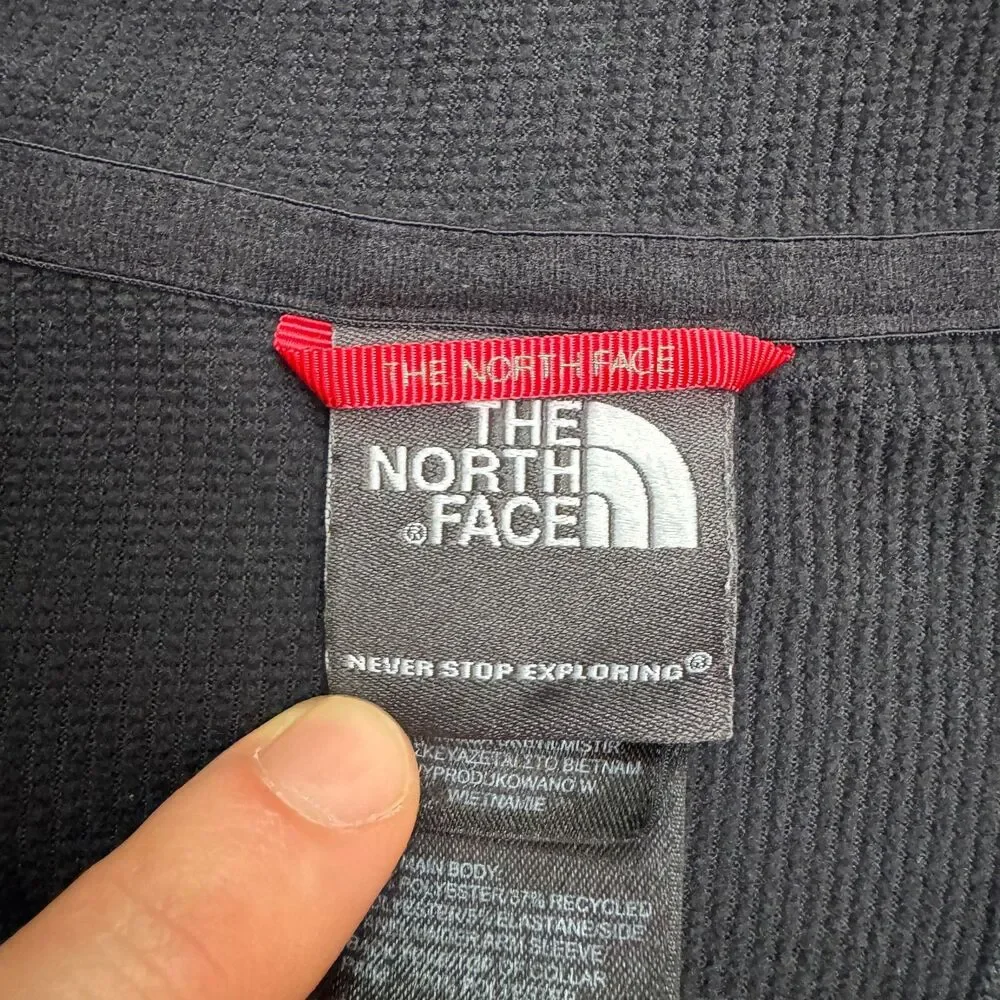 The North Face FlashDry Performance Track Jacket Mens Medium Black Activewear